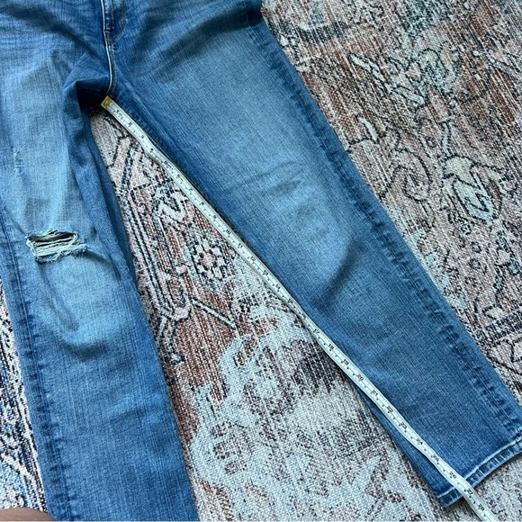 Hudson Holly High-Rise Skinny Jeans Size 30 Ripped Knee Distressed Ankle Length - Picture 4 of 9